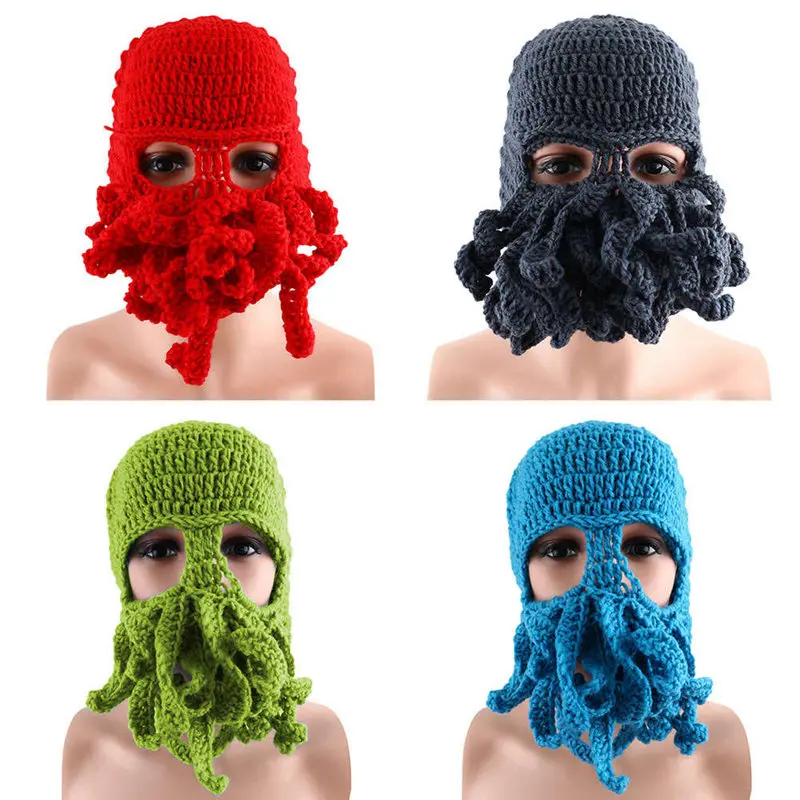 2018 New ON SALE Unisex Octopus Winter Warm Knitted Wool Face Mask Hat Squid Cap Tentacles Beanie Hat
2018 New ON SALE Unisex Octopus Winter Warm Knitted Wool Face Mask Hat Squid Cap Tentacles Beanie Hat