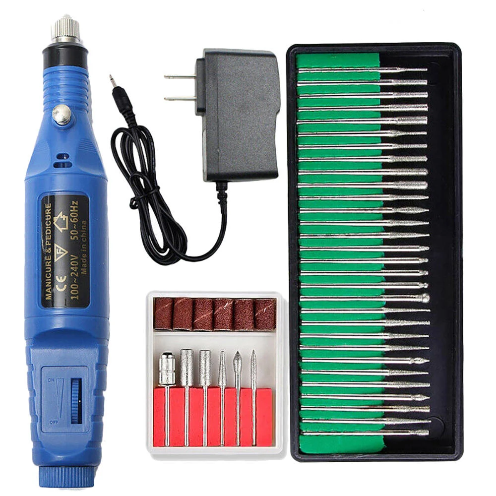 1set Power Professional Electric Manicure Machine Pen Pedicure Nail File Nail Art Tools EU/US plug 6 bits Nail Drill Machine
1set Power Professional Electric Manicure Machine Pen Pedicure Nail File Nail Art Tools EU/US plug 6 bits Nail Drill Machine