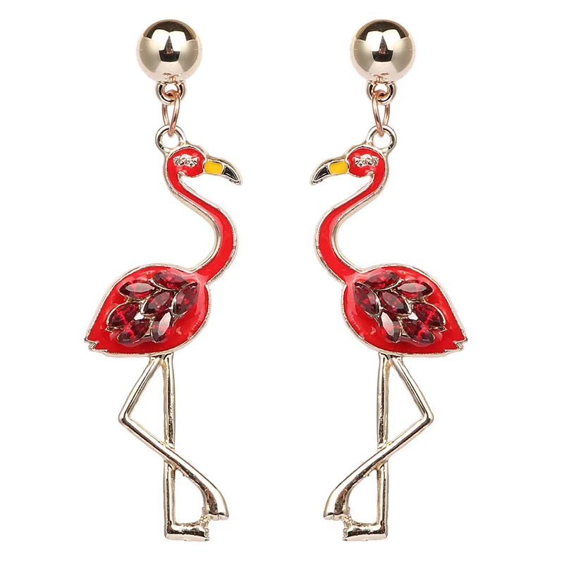 LEADERBEADS 4 colors Women's Metal Pink Flamingo Drop Earrings For Summer Beach Party Jewelry Girl's Trendy Crystal Earrings
LEADERBEADS 4 colors Women's Metal Pink Flamingo Drop Earrings For Summer Beach Party Jewelry Girl's Trendy Crystal Earrings