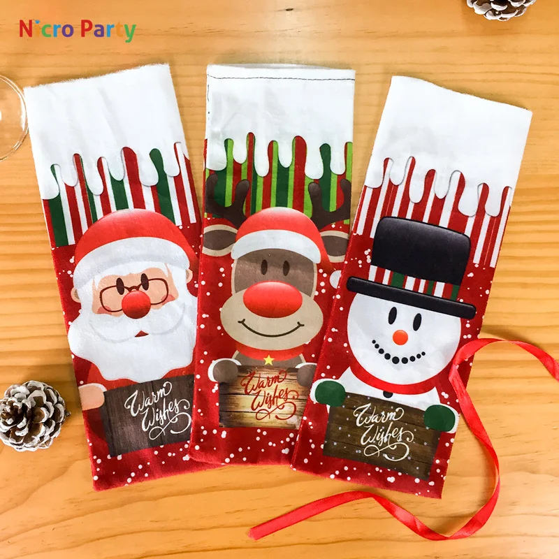 Nicro Christmas Decorations for Home Santa Claus Wine Bottle Cover Snowman Stocking Gift Holders Home Party Decor DIY
Nicro Christmas Decorations for Home Santa Claus Wine Bottle Cover Snowman Stocking Gift Holders Home Party Decor DIY