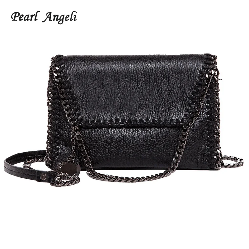 Pearl Angeli 2018 Fashion Black Chains Leather Women Bag Ladies Female Clutch Messenger Bag for Party Shopping Bolsa Feminina
Pearl Angeli 2018 Fashion Black Chains Leather Women Bag Ladies Female Clutch Messenger Bag for Party Shopping Bolsa Feminina