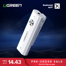 Ugreen Bluetooth 4.2 Receiver 3.5mm Aux Bluetooth Audio Receiver APTX bluetooth adapter Music Headphone Aux Bluetooth Receiver(China)
