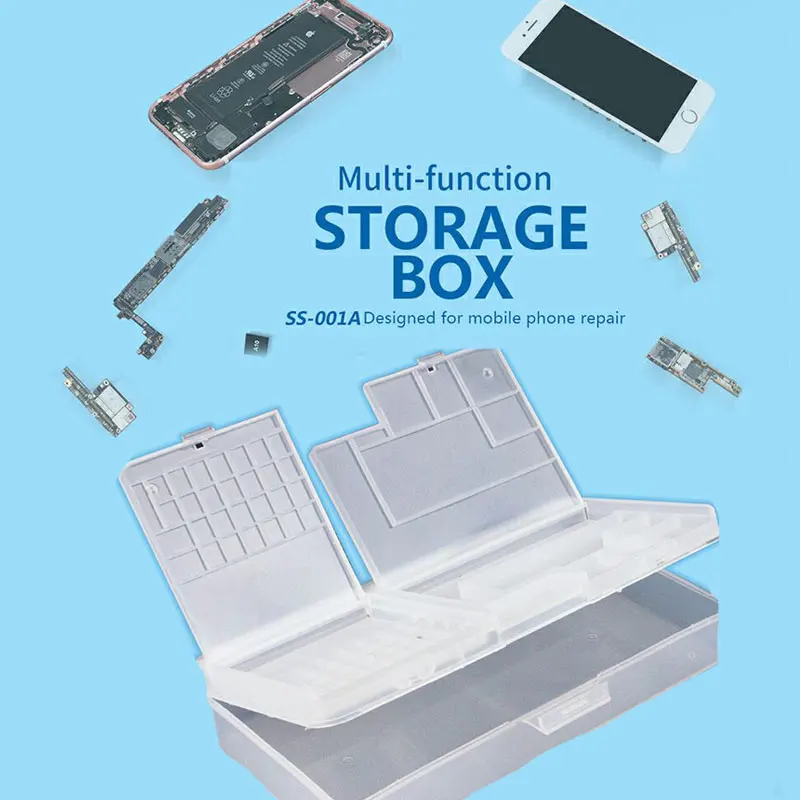 SS-001A Muti-function Storage Box Screw Storage Box Electronic Components Hand Tool Organizer Holder Case for Phone Repair
SS-001A Muti-function Storage Box Screw Storage Box Electronic Components Hand Tool Organizer Holder Case for Phone Repair