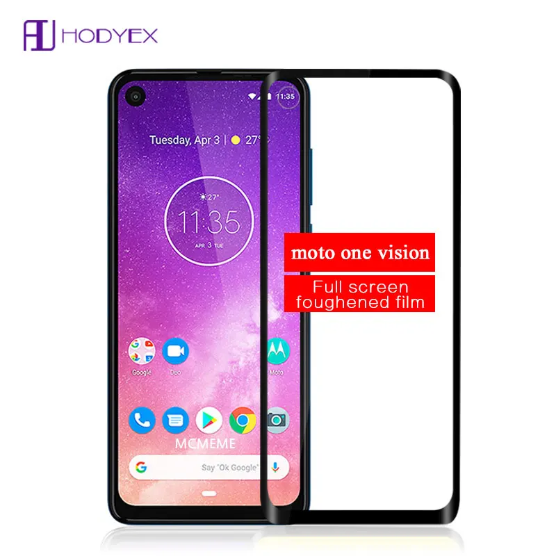 Full cover Tempered Glass for Motorola Moto One Vision Screen Protector 9H on Phone Protective Glass for Moto One Vision
Full cover Tempered Glass for Motorola Moto One Vision Screen Protector 9H on Phone Protective Glass for Moto One Vision