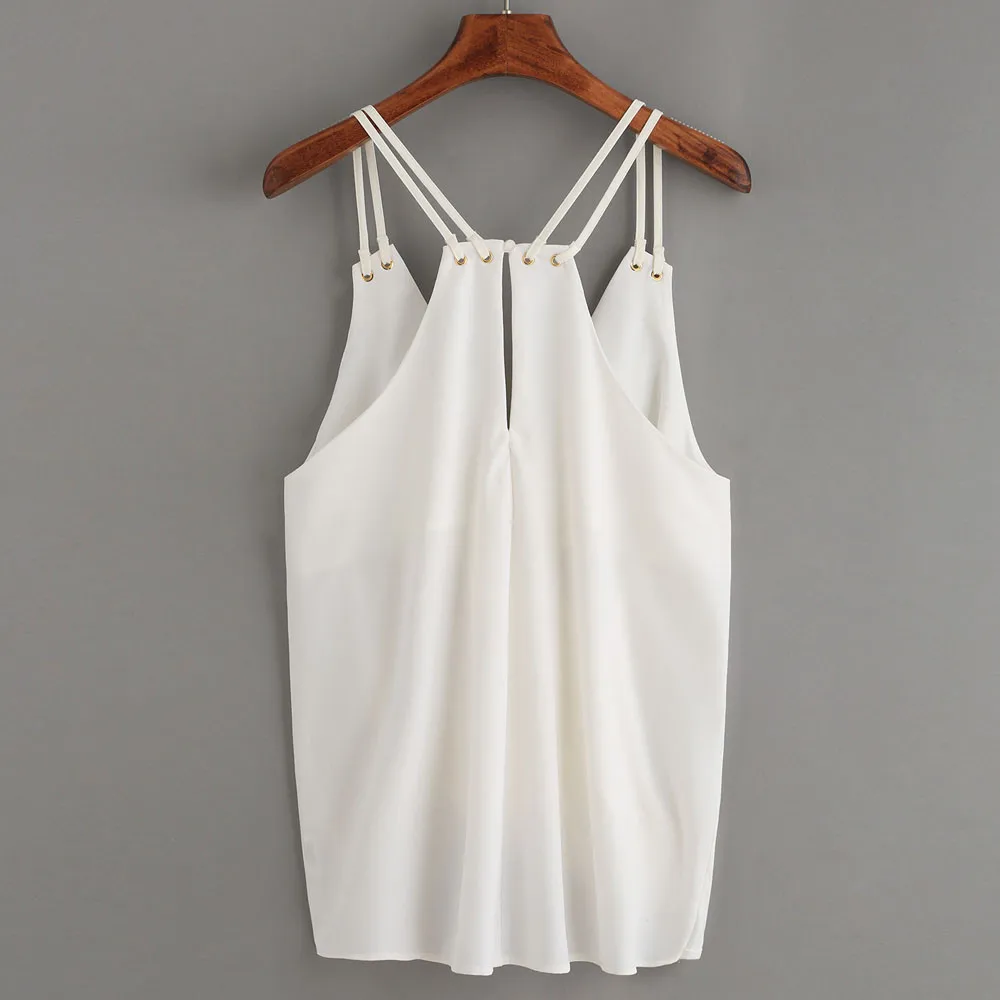 Women Casual Sleeveless Crop Top Vest Tank Shirt Blouse Cami Top white Beach style Summer Women Clothes Debardeur
Women Casual Sleeveless Crop Top Vest Tank Shirt Blouse Cami Top white Beach style Summer Women Clothes Debardeur