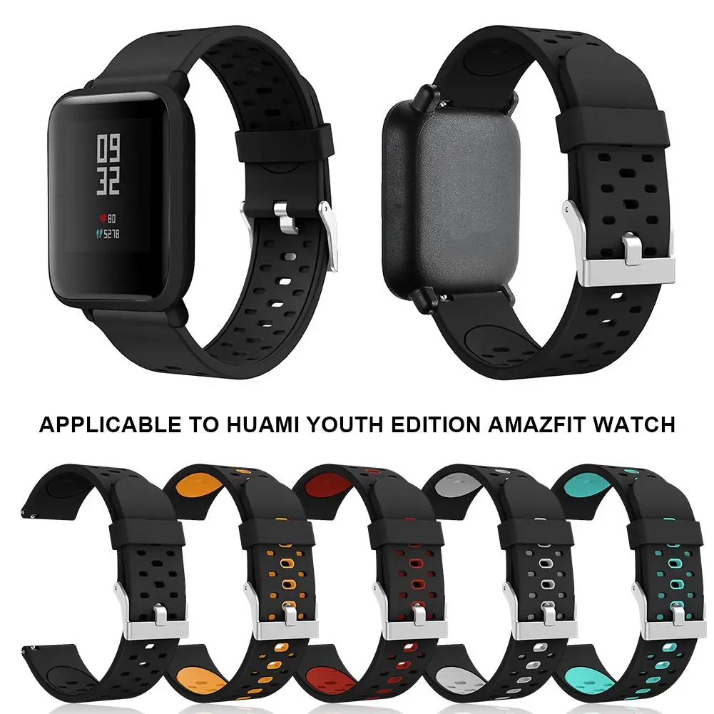 Силиконовый сменный ремешок для наручных часов Ремешок Для Xiaomi Huami Amazfit Bip