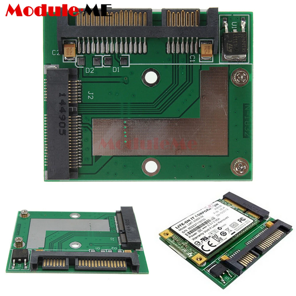Universal Standard mSATA SSD to 2.5 Inch SATA 6.0 GPS Adapter Converter Card Module Board for Laptop Desktop
Universal Standard mSATA SSD to 2.5 Inch SATA 6.0 GPS Adapter Converter Card Module Board for Laptop Desktop