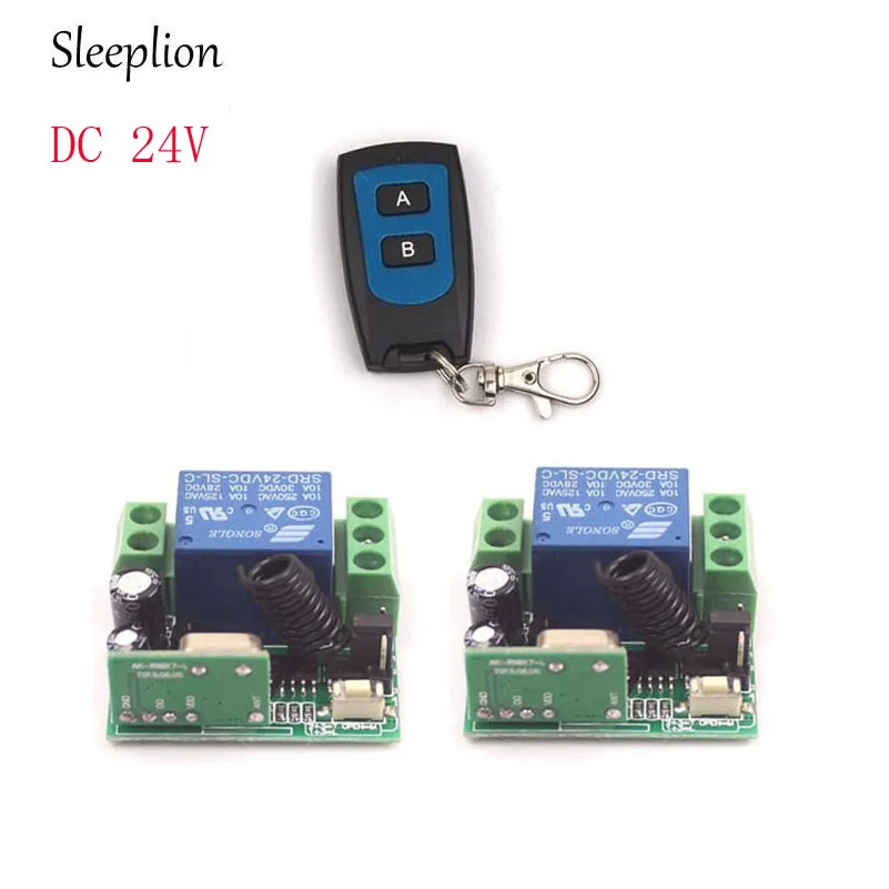 Sleeplion 24V 1 CH 1CH RF Wireless Remote Control Switch System 315/433 MHz 1/2/3 Transmitter + Receiver
Sleeplion 24V 1 CH 1CH RF Wireless Remote Control Switch System 315/433 MHz 1/2/3 Transmitter + Receiver