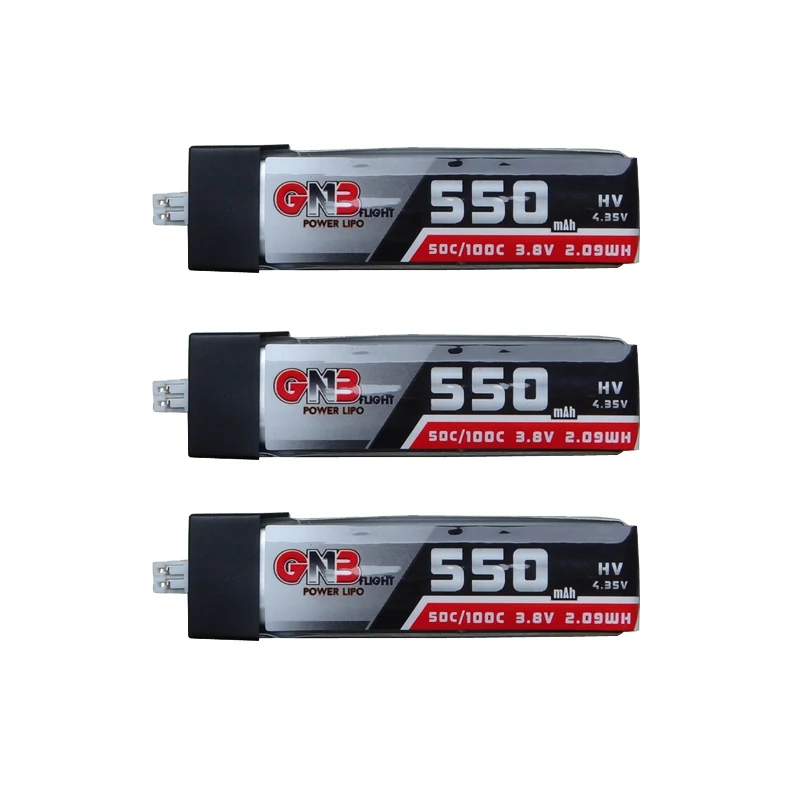 3PCS Gaoneng 550mAh 3.8V 50C LiHV LiPo battery PH2.0 Plug for Eachine Drone TINY8X Blade Inductrix FPV QX2 120S Beta75S Beta85
3PCS Gaoneng 550mAh 3.8V 50C LiHV LiPo battery PH2.0 Plug for Eachine Drone TINY8X Blade Inductrix FPV QX2 120S Beta75S Beta85