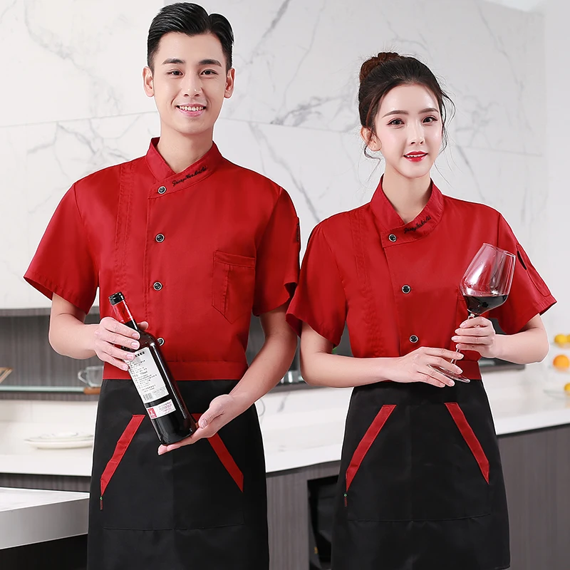 Chef Workwear Men and Women Short and Long Sleeve Hotel Chef Wear Summer Thin Breathable Kitchen Clothes Baking Apparel Uniform
Chef Workwear Men and Women Short and Long Sleeve Hotel Chef Wear Summer Thin Breathable Kitchen Clothes Baking Apparel Uniform