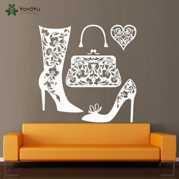 YOYOYU Wall Decal Vinyl Art Muur sticker Livingroom Girls Women Shoes And Bag Beauty Wall Decor Removeable Poster Mural YO506
YOYOYU Wall Decal Vinyl Art Muur sticker Livingroom Girls Women Shoes And Bag Beauty Wall Decor Removeable Poster Mural YO506