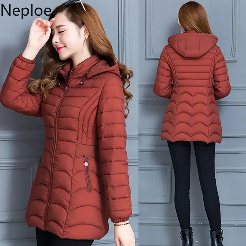 Neploe Cotton Coat Women's Long Winter Coat Big Size Slim Middle-aged Women's Mother Parkas Solid Zipper Coat 45481
Neploe Cotton Coat Women's Long Winter Coat Big Size Slim Middle-aged Women's Mother Parkas Solid Zipper Coat 45481