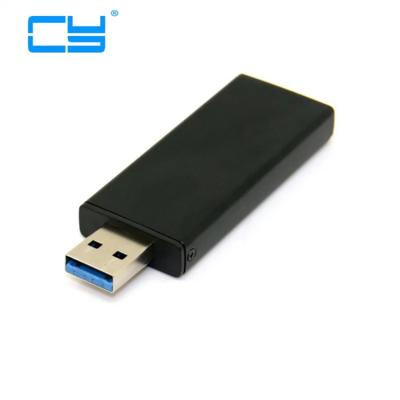 

42mm NGFF M2 SSD To USB 3.0 External PCBA Conveter Adapter Card Flash Disk Type With Black Case