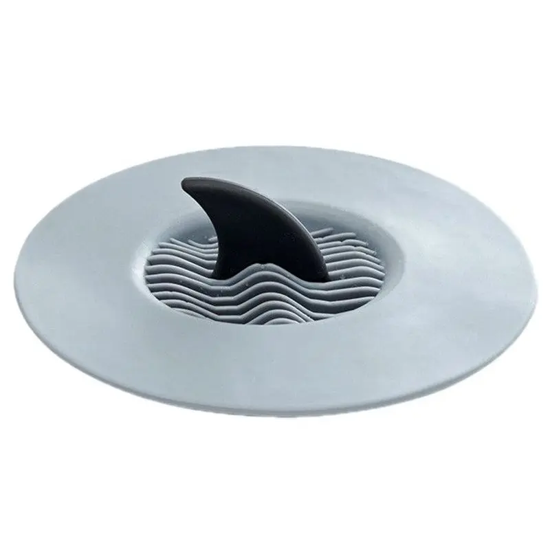 

Shark Fins Kitchen Sink Drain Plugs Strainers Sewer Hair Filter Collect Bath Drain Stopper Sink Floor Drain Plug