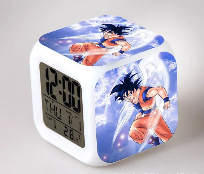 Japanese Anime DRAGON BALL Sou Goku LED 7 Color Flash Digital Alarm Clocks Kids Night Light Bedroom Clock reloj despertador
Japanese Anime DRAGON BALL Sou Goku LED 7 Color Flash Digital Alarm Clocks Kids Night Light Bedroom Clock reloj despertador
