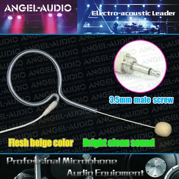 Free Shipping Flesh Beige Earhook Male Screw Thread Lock 3.5 mm Jack Plug Headset Microphone For Wireless BodyPack Transmitter
Free Shipping Flesh Beige Earhook Male Screw Thread Lock 3.5 mm Jack Plug Headset Microphone For Wireless BodyPack Transmitter