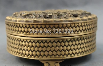 xd 00747 Tibet Bronze Buddhist Myth 2 Dragon Head Ball Statue Box Incense Burner Censer
xd 00747 Tibet Bronze Buddhist Myth 2 Dragon Head Ball Statue Box Incense Burner Censer