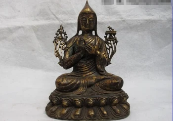 fast shipping USPS to USA S0161 9 INCH Tibet Folk Buddhism Classic Copper Bronze Tsongkhapa Buddha Statue
fast shipping USPS to USA S0161 9 INCH Tibet Folk Buddhism Classic Copper Bronze Tsongkhapa Buddha Statue