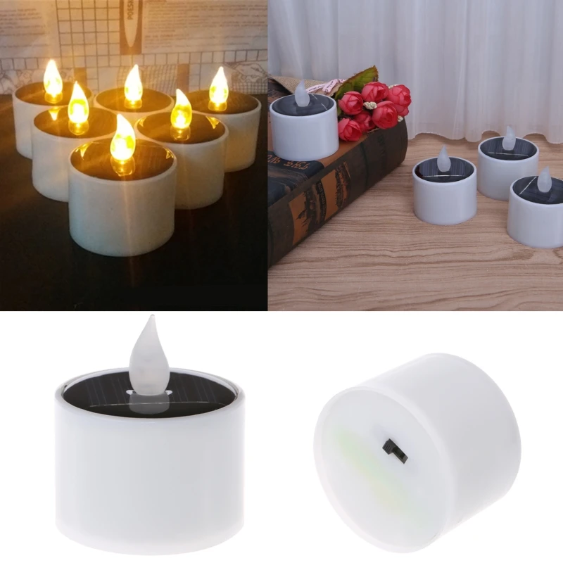 New High quality Solar Powered LED Candle Light Yellow Flicker Tea Lamp Festival Wedding Romantic Decor
New High quality Solar Powered LED Candle Light Yellow Flicker Tea Lamp Festival Wedding Romantic Decor