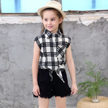3-10Y girls boutique outfits sets summer 2020 baby girl clothes plaid kids clothing sets children two piece set short suit
3-10Y girls boutique outfits sets summer 2020 baby girl clothes plaid kids clothing sets children two piece set short suit
