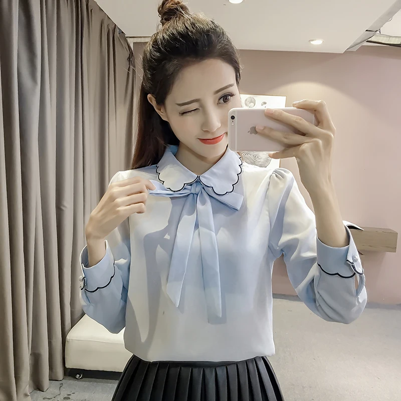 Missoov shirts autumn style brand women fashion blouses ladies tops formal peter pan collar blusas vetement femme white blue
Missoov shirts autumn style brand women fashion blouses ladies tops formal peter pan collar blusas vetement femme white blue
