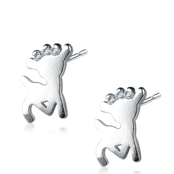 Fawn Stud Earrings For Women Fine Jewelry S925 Sterling Silver Bridal Wedding Party Gift Anting Wanita Drop Shippinng
Fawn Stud Earrings For Women Fine Jewelry S925 Sterling Silver Bridal Wedding Party Gift Anting Wanita Drop Shippinng