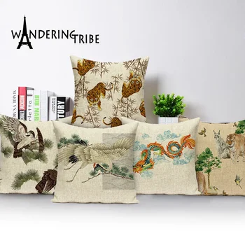 Farmhouse Home Decor Throw Pillow Covers Animal Tiger Dragon Pillow Vintage Decorative Cushion Covers Living Room Cushions 45*45
Farmhouse Home Decor Throw Pillow Covers Animal Tiger Dragon Pillow Vintage Decorative Cushion Covers Living Room Cushions 45*45