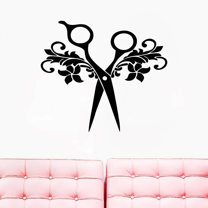 Hair Salon Sign Sticker Scissor Hairdresser Decal Barber Shop Vinyl Wall Sticker Hair Beauty Salon Door Window Wall Decoration
Hair Salon Sign Sticker Scissor Hairdresser Decal Barber Shop Vinyl Wall Sticker Hair Beauty Salon Door Window Wall Decoration