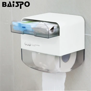 BAISPO Toilet Paper Holders Multifunctional Tissue Garbage Bag Storage Box Waterproof Toilet Paper Rack Double Layer Dispenser
BAISPO Toilet Paper Holders Multifunctional Tissue Garbage Bag Storage Box Waterproof Toilet Paper Rack Double Layer Dispenser