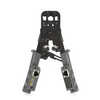 Network LAN Cable Crimper Pliers Cutting Tool UTP/STP Cable Tester Cable Pliers 6P/8P Wire Cutter Tool Test Crimping Pliers
Network LAN Cable Crimper Pliers Cutting Tool UTP/STP Cable Tester Cable Pliers 6P/8P Wire Cutter Tool Test Crimping Pliers