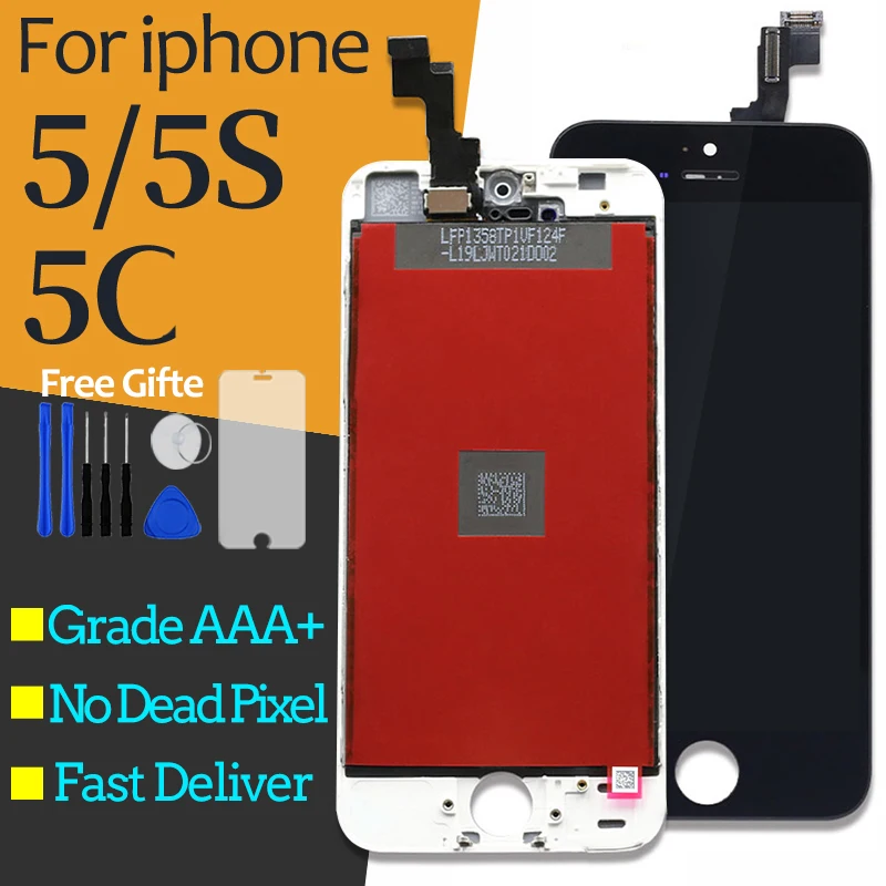 AAA Quality LCD Screen For iPhone 5 5s 5c Display Assembly Replacement Digitizer Phone Parts for iphone 5 LCD
AAA Quality LCD Screen For iPhone 5 5s 5c Display Assembly Replacement Digitizer Phone Parts for iphone 5 LCD