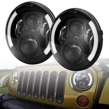 7 inch Round LED Headlight Bulb for Jeep Wrangler JK Hummer H1 H2 Lada 4x4 urban Niva Headlamp Driving Lights with Double Beam
7 inch Round LED Headlight Bulb for Jeep Wrangler JK Hummer H1 H2 Lada 4x4 urban Niva Headlamp Driving Lights with Double Beam