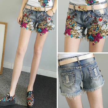 European Style Spring Summer 2019 Women Embroidery Light Trailers Short Jeans Lady Show Thin Denim Shorts Student Hot Pants
European Style Spring Summer 2019 Women Embroidery Light Trailers Short Jeans Lady Show Thin Denim Shorts Student Hot Pants