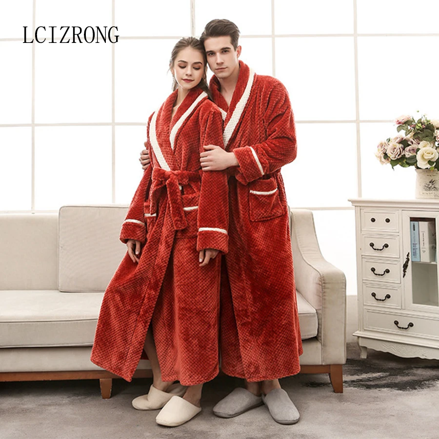 Sexy Patchwork Bathrobes Women/Men Winter 4 Colors Couple Bath Robe Big Size Long Warm Dressing Gown Female Bridesmaid
Sexy Patchwork Bathrobes Women/Men Winter 4 Colors Couple Bath Robe Big Size Long Warm Dressing Gown Female Bridesmaid