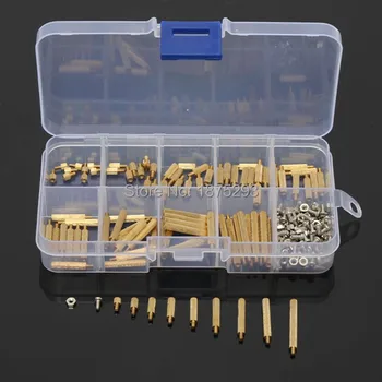 270pcs PCB M2 Male Female Threaded Brass Spacer Standoffs Screw Nut Assortment Set
270pcs PCB M2 Male Female Threaded Brass Spacer Standoffs Screw Nut Assortment Set