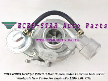 RHF4 VIFE 8980118922 8980118923 Turbo Turbine Turbocharger For ISUZU D-Max For Holden Rodeo Colorado Gold series TD Fe-1106 3.0L
RHF4 VIFE 8980118922 8980118923 Turbo Turbine Turbocharger For ISUZU D-Max For Holden Rodeo Colorado Gold series TD Fe-1106 3.0L