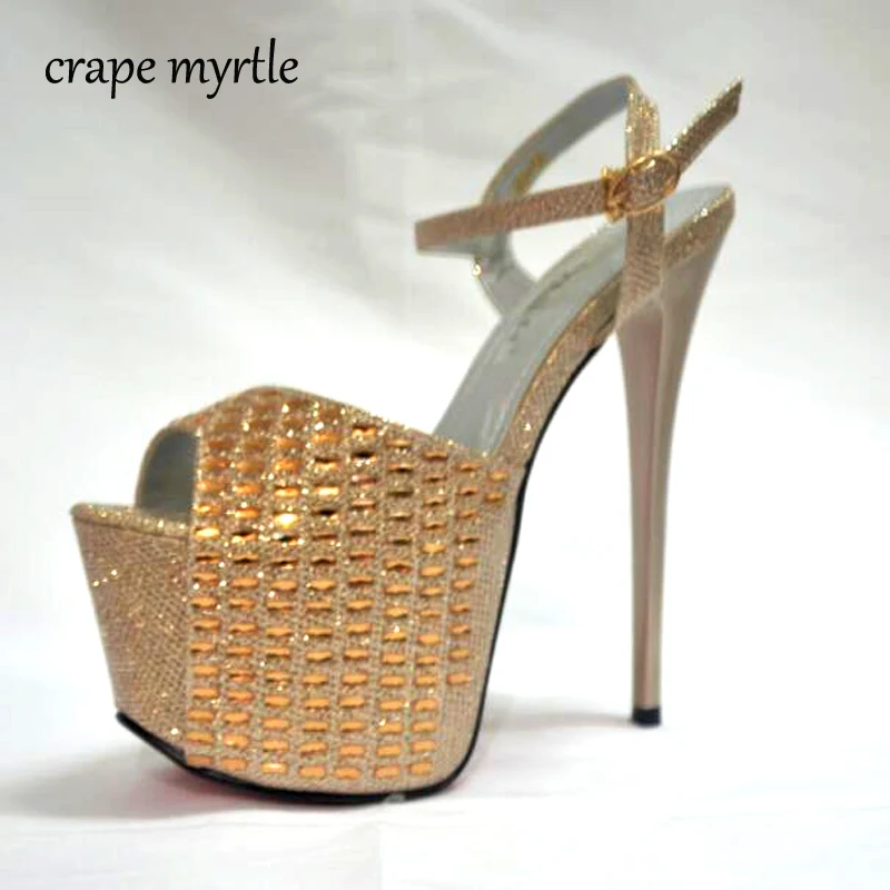 2017 Fashion Platform Sandals Rhinestone Wedding Shoes High Heel Gorgeous Crystal Wedding Ceremony Pumps Party Prom Shoes X139
2017 Fashion Platform Sandals Rhinestone Wedding Shoes High Heel Gorgeous Crystal Wedding Ceremony Pumps Party Prom Shoes X139