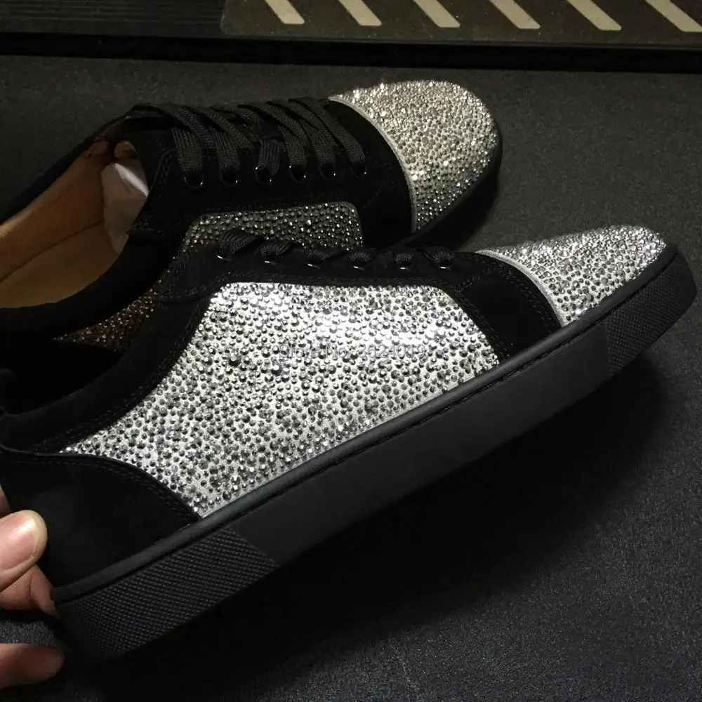clandgz Men shoes blace Blingbling diamond High quality Red bottom Sneakers Leather Loafers 2018 Male Footwear Spring Autumn
clandgz Men shoes blace Blingbling diamond High quality Red bottom Sneakers Leather Loafers 2018 Male Footwear Spring Autumn