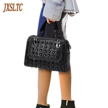 JXSLTC Brand Fashion Female Shoulder Bag rivet Lambskin women handbag Vintage Messenger Bag Motorcycle Crossbody Bags Women Bag
JXSLTC Brand Fashion Female Shoulder Bag rivet Lambskin women handbag Vintage Messenger Bag Motorcycle Crossbody Bags Women Bag