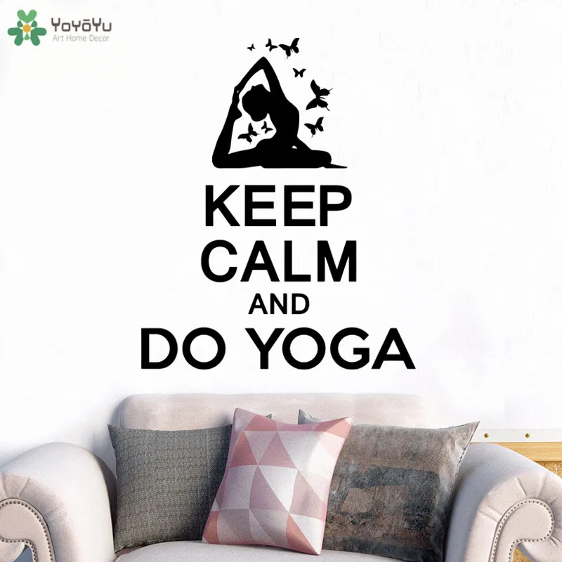 YOYOYU Wall Decal Fitness Woman Quotes Keep Calm And Do Yoga Wall Stickers Vinyl Gym Sport Yoga Studio Removable Art Decor CT710
YOYOYU Wall Decal Fitness Woman Quotes Keep Calm And Do Yoga Wall Stickers Vinyl Gym Sport Yoga Studio Removable Art Decor CT710