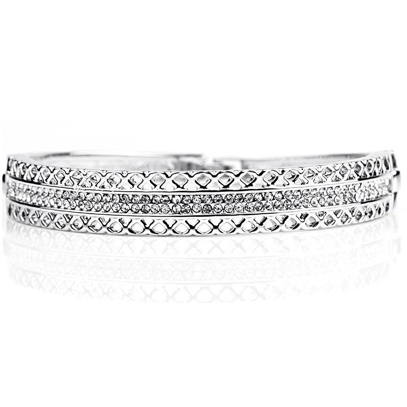 Fashion Jewelry Crystals Rhinestones Bangles & Bracelets Silver color & Rose Gold Color Bracelet for Women Friend Birthday
Fashion Jewelry Crystals Rhinestones Bangles & Bracelets Silver color & Rose Gold Color Bracelet for Women Friend Birthday
