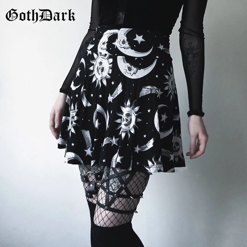 Goth Dark Harajuku Black Print Skirts Women Gothic Style Summer 2019 Aesthetic Grunge Pleated Fashion Elegant Skirt Sexy Skirts
Goth Dark Harajuku Black Print Skirts Women Gothic Style Summer 2019 Aesthetic Grunge Pleated Fashion Elegant Skirt Sexy Skirts