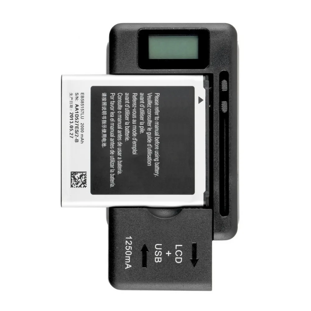 Universal Battery Charger LCD Indicator Screen For Mobile Phone charger USB Port For many rechargeable lithium-ion batteries
Universal Battery Charger LCD Indicator Screen For Mobile Phone charger USB Port For many rechargeable lithium-ion batteries