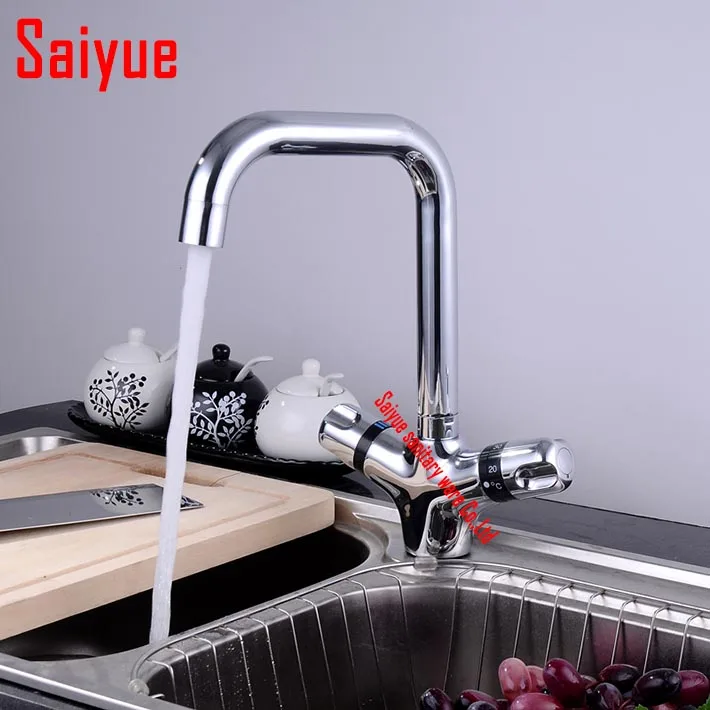 Great Quality Thermostatic Kitchen Sink Swivel Mixer Chrome Brass Basin Faucet water tap dual holder single hole deck mounted
Great Quality Thermostatic Kitchen Sink Swivel Mixer Chrome Brass Basin Faucet water tap dual holder single hole deck mounted