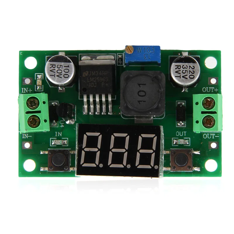 LM2596S DC to DC Buck Converter Regolabile Step-Down Power Module LED Voltmeter #Aug.26 
LM2596S DC to DC Buck Converter Regolabile Step-Down Power Module LED Voltmeter #Aug.26