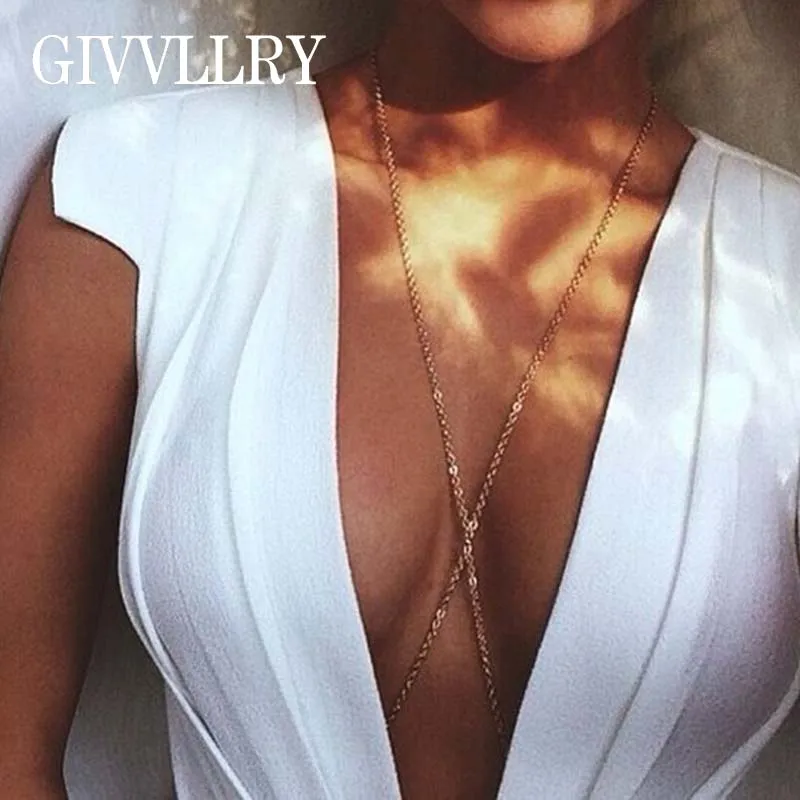 GIVVLLRY Minimalist Belly Chain Sexy Beach Gold Silver Color Body Jewelry Spanish Turkish Bohemian Cross Body Chain for Women
GIVVLLRY Minimalist Belly Chain Sexy Beach Gold Silver Color Body Jewelry Spanish Turkish Bohemian Cross Body Chain for Women