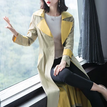 Casual Printed Trench 2019 New Spring Coat Women Long Black Vintage Korean Trench Coat For Women Belted Office Casaco Feminino
Casual Printed Trench 2019 New Spring Coat Women Long Black Vintage Korean Trench Coat For Women Belted Office Casaco Feminino