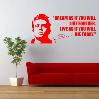 WALL DECAL JAMES DEAN USA ACTOR QUOTES Dream As If You Will Vinyl Wall Art Sticker Home Decoration Curving Wall Sticker
WALL DECAL JAMES DEAN USA ACTOR QUOTES Dream As If You Will Vinyl Wall Art Sticker Home Decoration Curving Wall Sticker