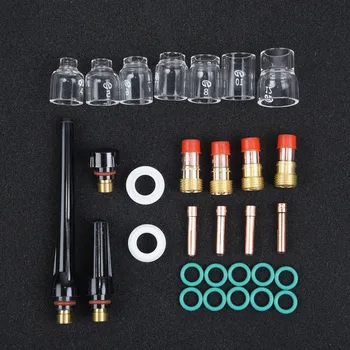 30Pcs TIG Welding Torch Stubby Gas Lens 12# Pyrex Glass Cup Kit For WP-17/18/ 26
30Pcs TIG Welding Torch Stubby Gas Lens 12# Pyrex Glass Cup Kit For WP-17/18/ 26