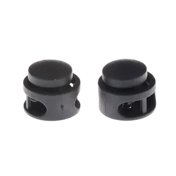 Black Spring Stop Double Holes Plastic Lanyard Cord Locks End For Shoe Decorations Wholesale 10pcs/lot
Black Spring Stop Double Holes Plastic Lanyard Cord Locks End For Shoe Decorations Wholesale 10pcs/lot